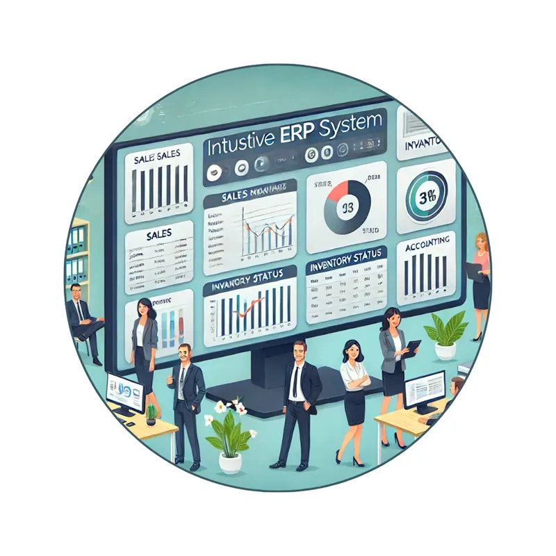 لوحات وتقارير نظام بلاتينيوم ERP